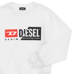 Diesel-Teen White Logo Sweatshirt | Childrensalon Outlet