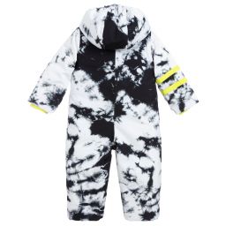 Diesel-White & Black Marble Snowsuit | Childrensalon Outlet