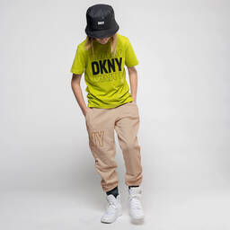 DKNY-Бежевые джоггеры из хлопкового джерси | Childrensalon Outlet