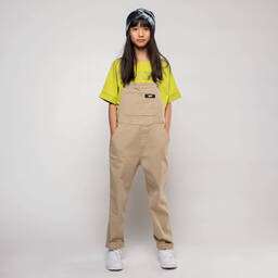 DKNY-Beige Denim Dungarees | Childrensalon Outlet