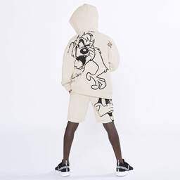 DKNY-Beige Looney Tunes Zip-Up Hoodie | Childrensalon Outlet