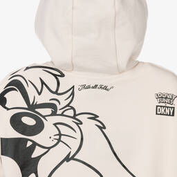 DKNY-Beige Looney Tunes Zip-Up Hoodie | Childrensalon Outlet