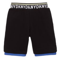 DKNY-Черные шорты из хлопкового джерси | Childrensalon Outlet