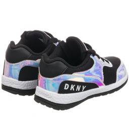 DKNY-Black Iridescent Trainers | Childrensalon Outlet
