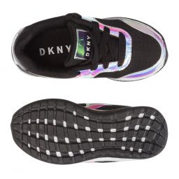 DKNY-Black Iridescent Trainers | Childrensalon Outlet