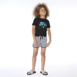 دكني-شبشب سلايدرز لون أسود وأبيض | Childrensalon Outlet