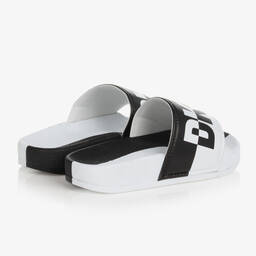 DKNY-Черно-белые шлепанцы | Childrensalon Outlet
