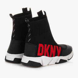DKNY-Черно-белые кроссовки-носки | Childrensalon Outlet