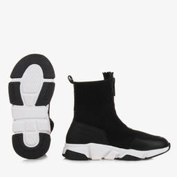 DKNY-Черно-белые кроссовки-носки | Childrensalon Outlet