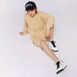 DKNY-Boys Beige Adventure Pocket Shorts | Childrensalon Outlet