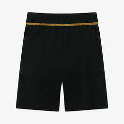 DKNY-Boys Black Cotton Logo Shorts | Childrensalon Outlet