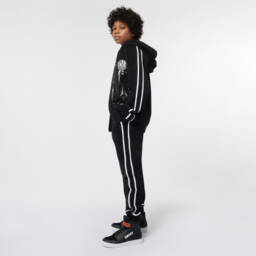 DKNY-Boys Black Sporty Joggers | Childrensalon Outlet