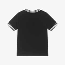 DKNY-Boys Black Tee with Logo Highlight | Childrensalon Outlet