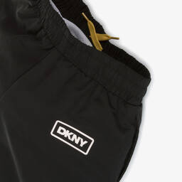 DKNY-Boys Black & White Swim Shorts | Childrensalon Outlet