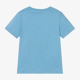 DKNY-Голубая футболка из хлопкового джерси для мальчиков | Childrensalon Outlet