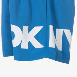 DKNY-Boys Blue Swim Shorts | Childrensalon Outlet