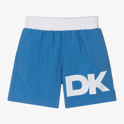 DKNY-Boys Blue Swim Shorts | Childrensalon Outlet