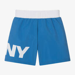 DKNY-Boys Blue Swim Shorts | Childrensalon Outlet
