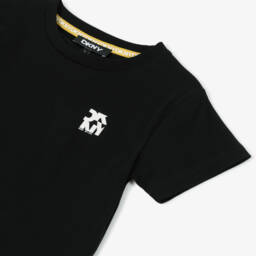 DKNY-Классическая черная хлопковая футболка для мальчиков | Childrensalon Outlet