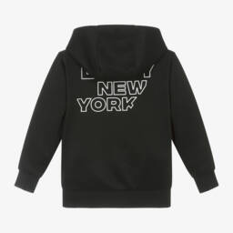DKNY-Boys Classic Black Zip Hoodie | Childrensalon Outlet