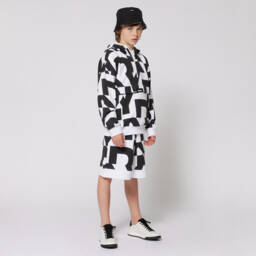 DKNY-شورت قطن للأولاد بطبعة أحادية اللون | Childrensalon Outlet