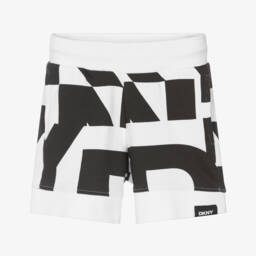 DKNY-شورت قطن للأولاد بطبعة أحادية اللون | Childrensalon Outlet