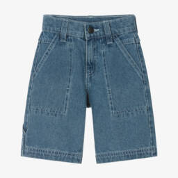 DKNY-Boys Denim Blue Utility Shorts | Childrensalon Outlet