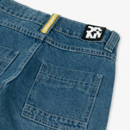 DKNY-Boys Denim Blue Utility Shorts | Childrensalon Outlet