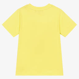 DKNY-تيشيرت قطن عضوي لون أخضر ليموني للأولاد | Childrensalon Outlet