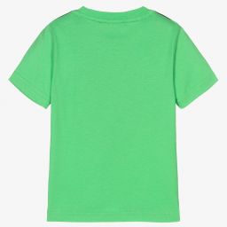 DKNY-Boys Green Cotton T-Shirt | Childrensalon Outlet
