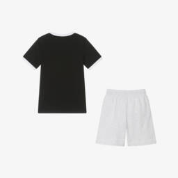 DKNY-Boys Grey & Charcoal Cotton Ensemble | Childrensalon Outlet