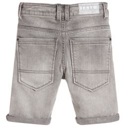 DKNY-Boys Grey Denim Shorts | Childrensalon Outlet
