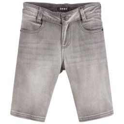 DKNY-Boys Grey Denim Shorts | Childrensalon Outlet