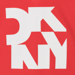 DKNY-جاكيت قطني أحمر بسحاب للأولاد | Childrensalon Outlet