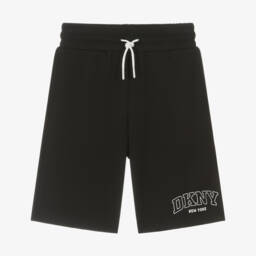 DKNY-Boys Sleek Black Athletic Shorts | Childrensalon Outlet