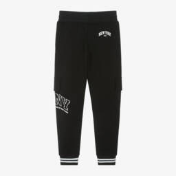 DKNY-Мягкие черные трикотажные брюки для мальчиков | Childrensalon Outlet