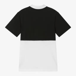 DKNY-Boys Two-Tone Cotton Piqué Polo | Childrensalon Outlet