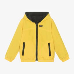 DKNY-Boys Yellow & Black Reversible Jacket | Childrensalon Outlet