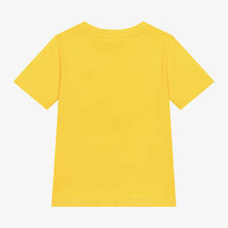 DKNY- Boys Yellow Cotton T-Shirt | Childrensalon Outlet