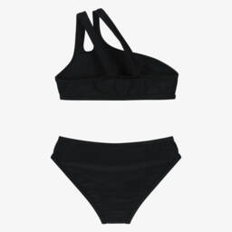 DKNY-Girls Black Asymmetrical Bikini | Childrensalon Outlet