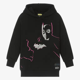 DKNY-Girls Black Batgirl Sweatshirt Dress | Childrensalon Outlet