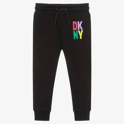 DKNY-Черные хлопковые джоггеры для девочек | Childrensalon Outlet