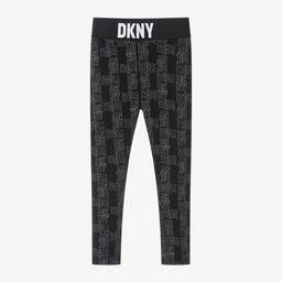 DKNY-Girls Black Cotton Leggings | Childrensalon Outlet