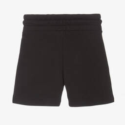 DKNY-Girls Black Cotton Logo Shorts | Childrensalon Outlet