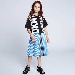 DKNY-Черная хлопковая футболка | Childrensalon Outlet