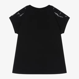 DKNY-Girls Black Cotton T-Shirt Dress | Childrensalon Outlet