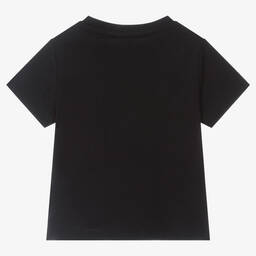 DKNY-Girls Black Logo Cotton T-Shirt | Childrensalon Outlet