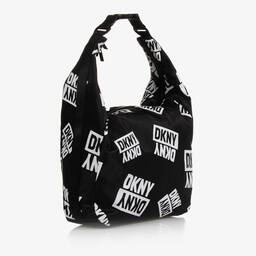 DKNY-Girls Black Logo Shoulder Bag (48cm) | Childrensalon Outlet