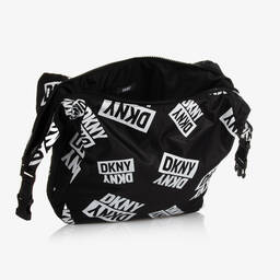 DKNY-Girls Black Logo Shoulder Bag (48cm) | Childrensalon Outlet