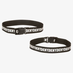 DKNY-Girls Black Logo Skirt | Childrensalon Outlet